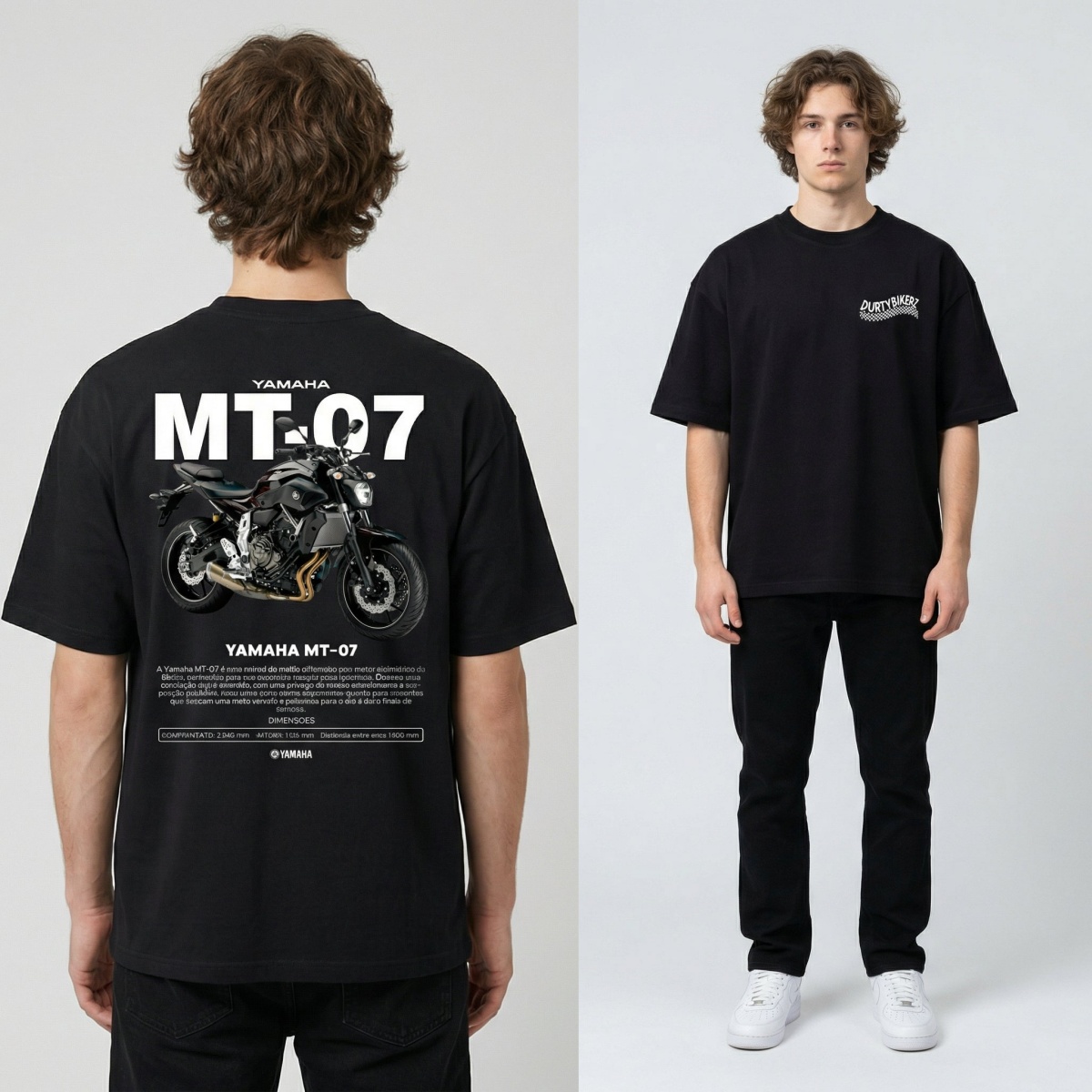 Streetwear Brand Graphics - Kaos Merek Sepeda Motor Yamaha MT-07