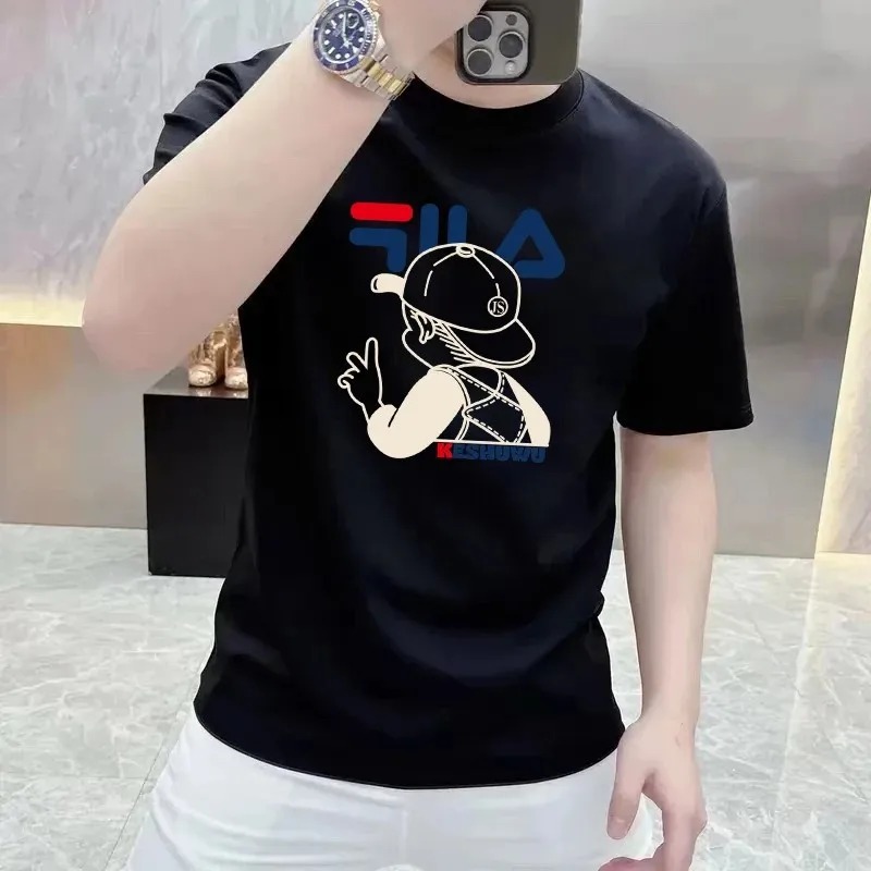 Quality Streetwear Brand - Kaos pria katun murni 100% merek