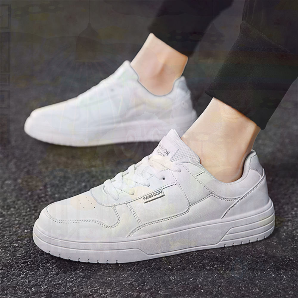 Streetwear Brand Drops - Sepatu Kulit PU dengan Dasi 41