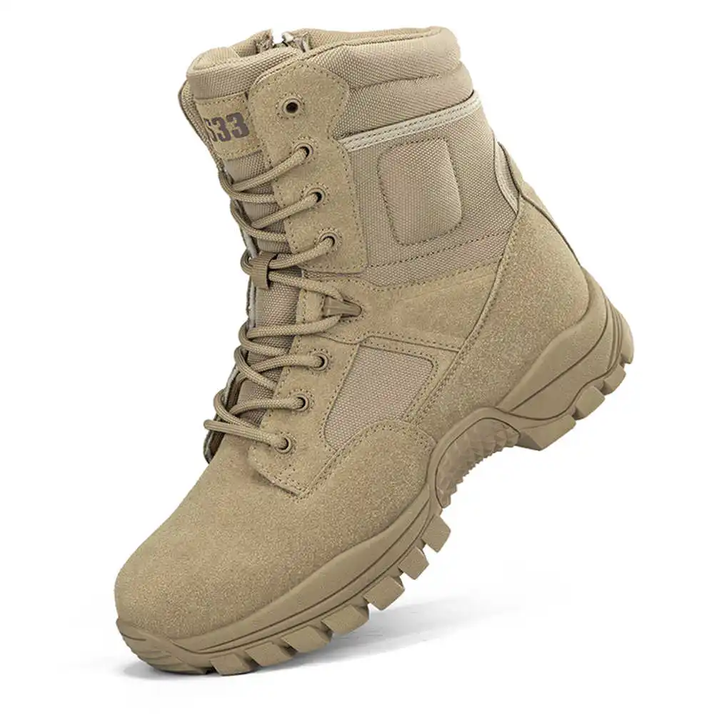 Streetwear Brand Drops - Sepatu boot kulit asli antiselip, sepatu