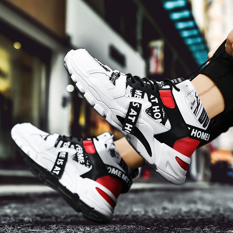 Streetwear Uomo Brand - Sneakers Pria Chunky Atasan Tinggi Ukuran