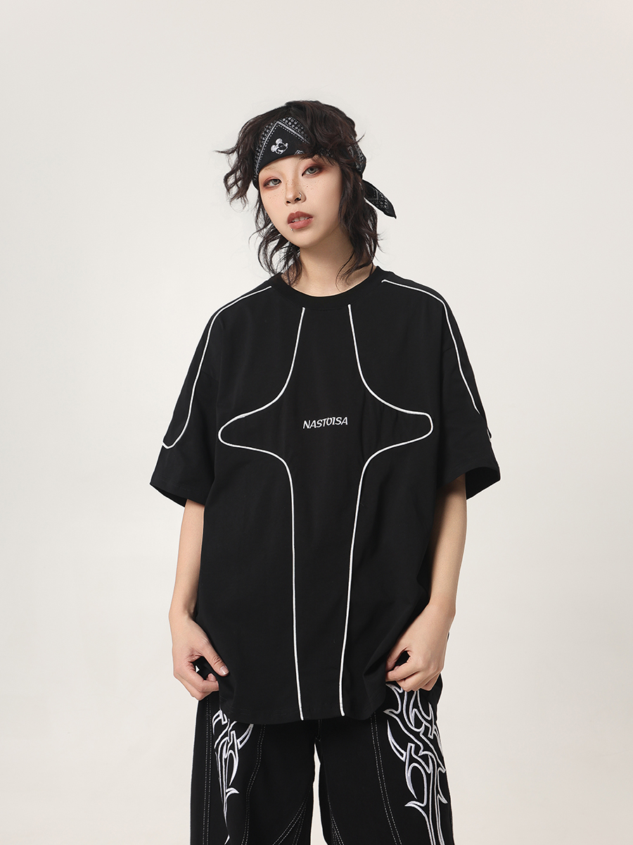 Streetwear Brand Drops - BETEBULE Kaus BF Longgar Pria Lengan