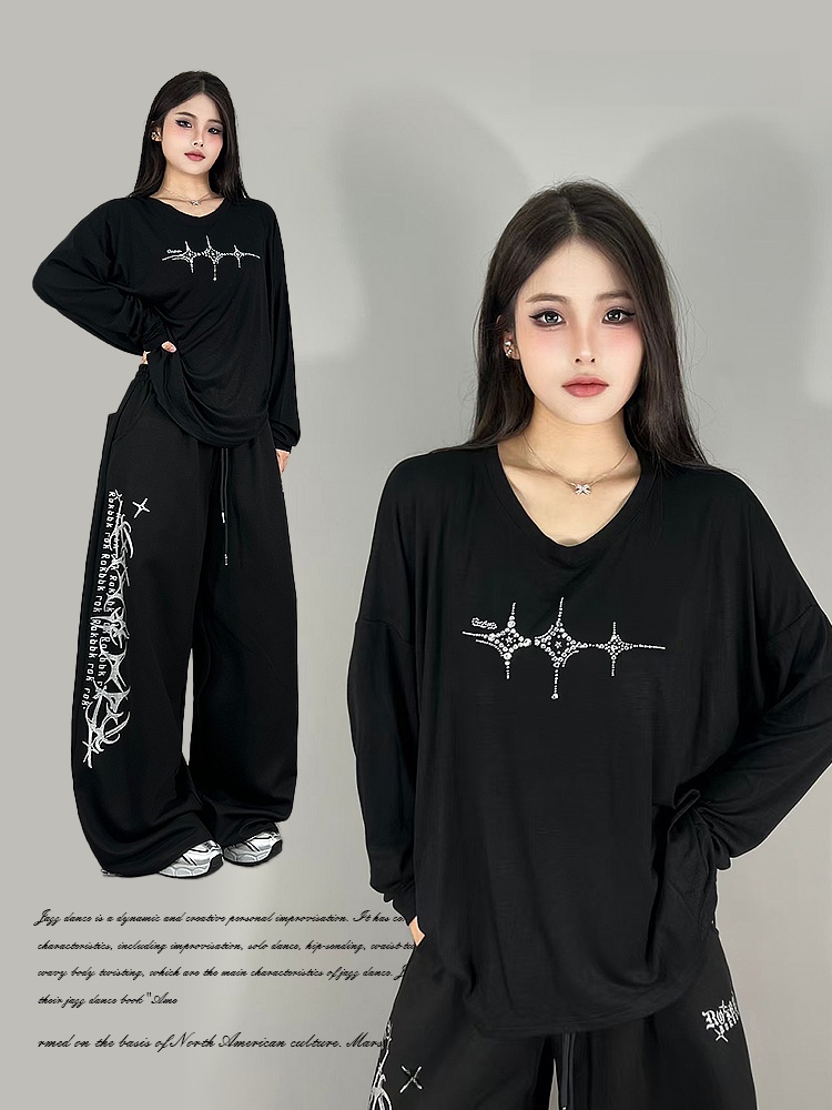 Streetwear Brand Logos - Kaus Pakaian Jalanan Dansa Jazz Lengan