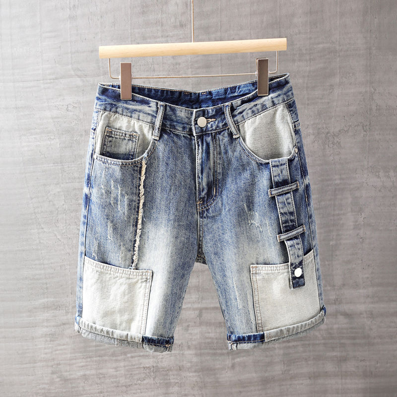 Streetwear Brand Shorts - Celana Jeans Pendek Pria dengan Saku
