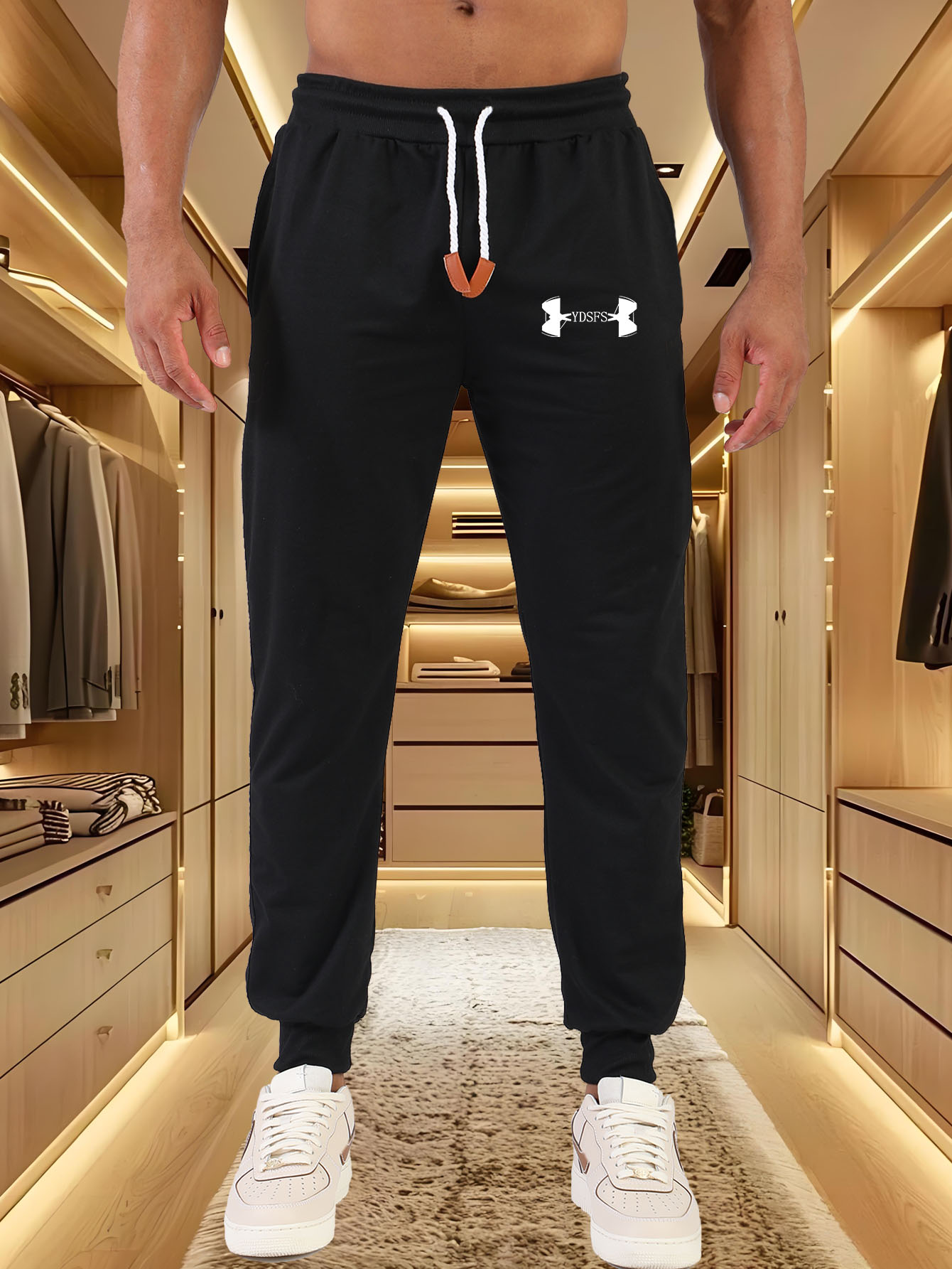 Streetwear Brand Logos - Celana Jogger Pria Sport Bermerek Logo
