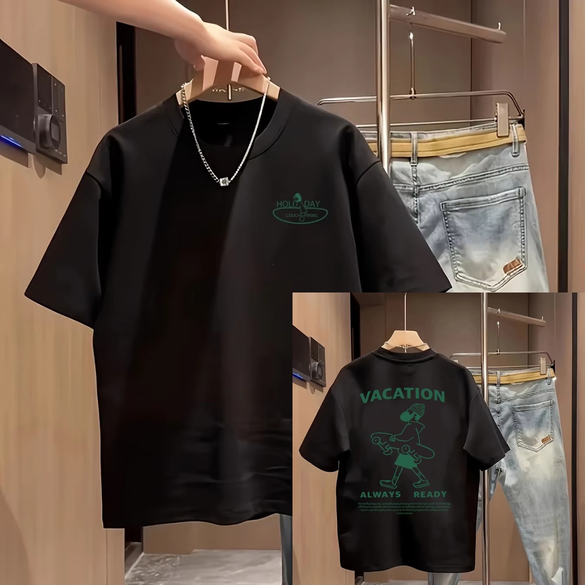 Streetwear Brand Slogans - Kaos Katun Trendy Kasual dengan Gambar
