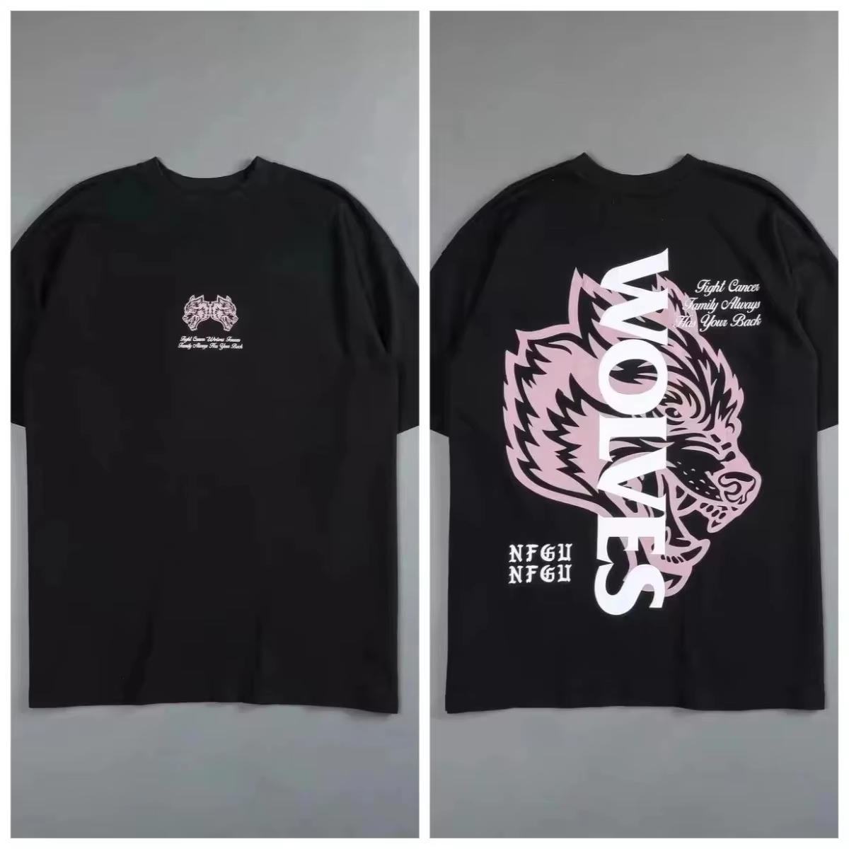 Kaos Retro Black Wolf Head Hig - Streetwear Brand Marketing ulasan dan harga