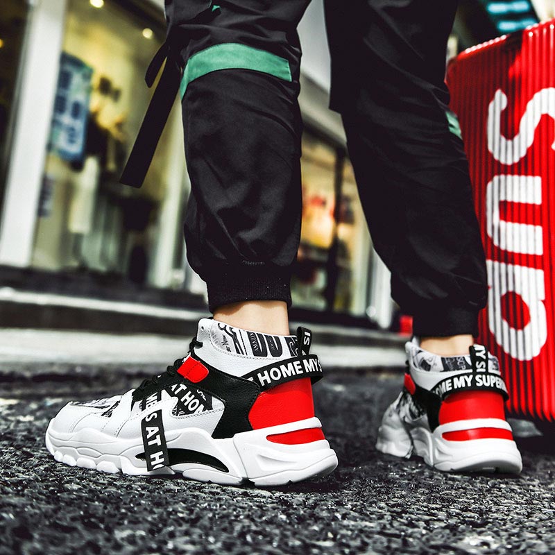 Sneakers Pria Chunky Atasan Ti - Streetwear Uomo Brand ulasan dan harga