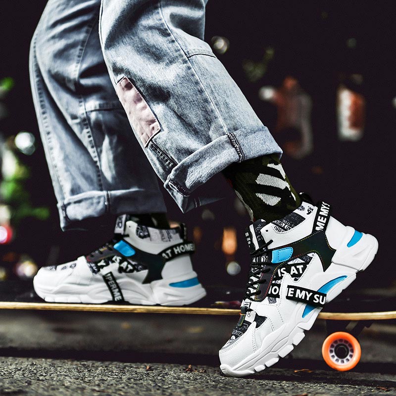 Sneakers Pria Chunky Atasan Ti - Streetwear Uomo Brand ulasan dan harga