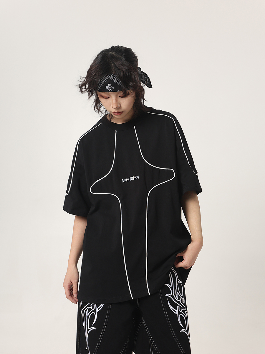BETEBULE Kaus BF Longgar Pria  - Streetwear Brand Drops ulasan dan harga