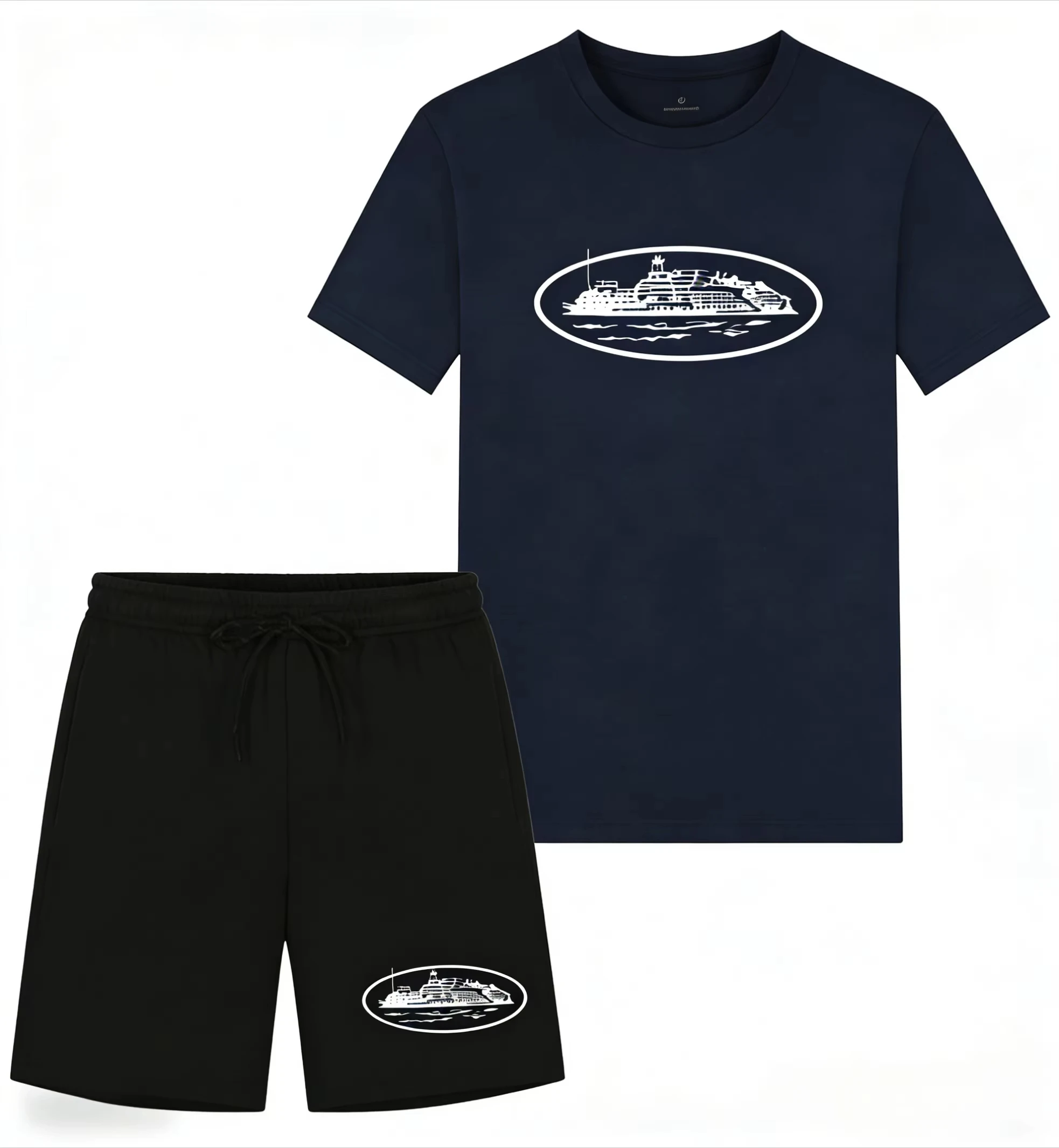 Kaos dan Celana Pendek Motif P - Streetwear Brand Shorts ulasan dan harga
