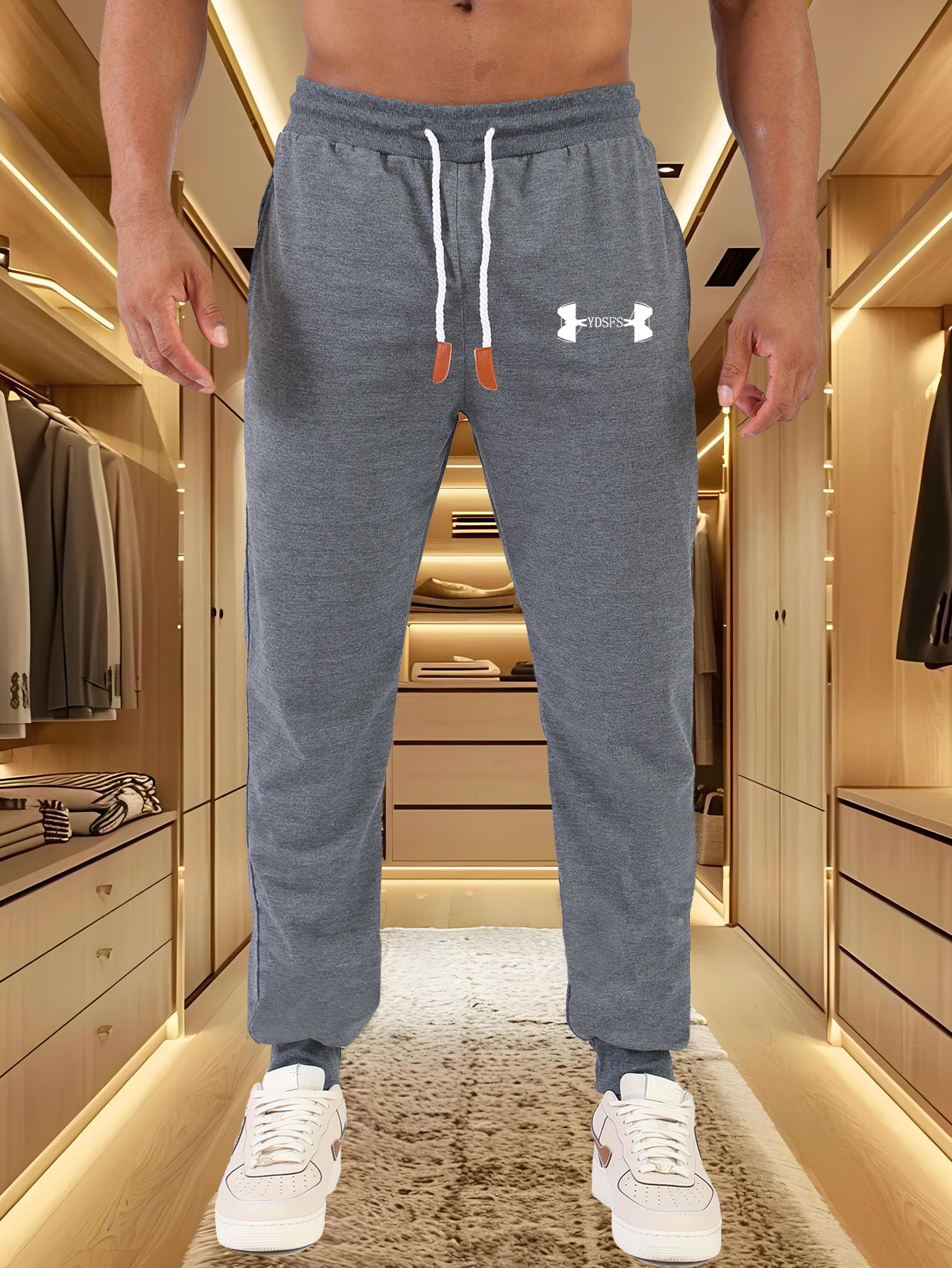 Celana Jogger Pria Sport Berme - Streetwear Brand Logos ulasan dan harga