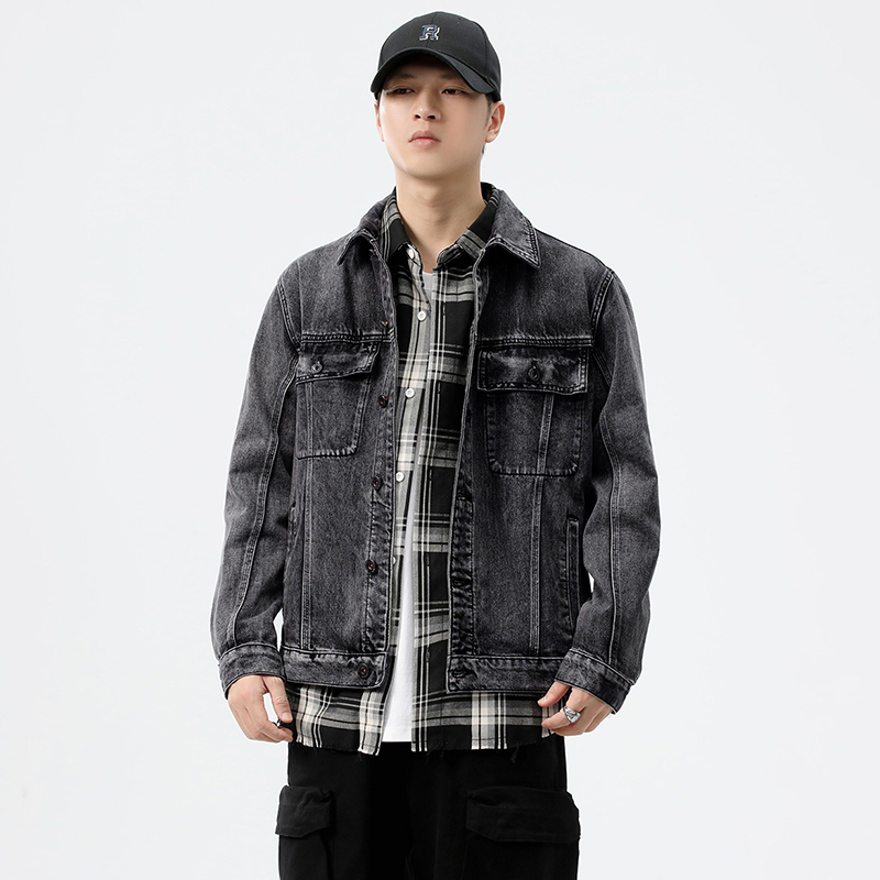 Jaket Denim Pria Model Longgar - Brand Of Streetwear ulasan dan harga